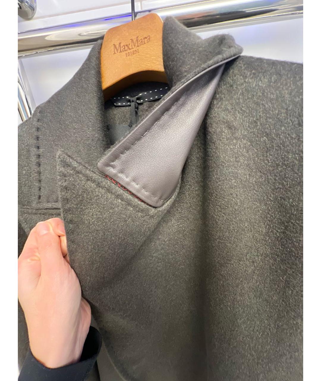 MAX MARA Хаки кашемировое пальто, фото 6