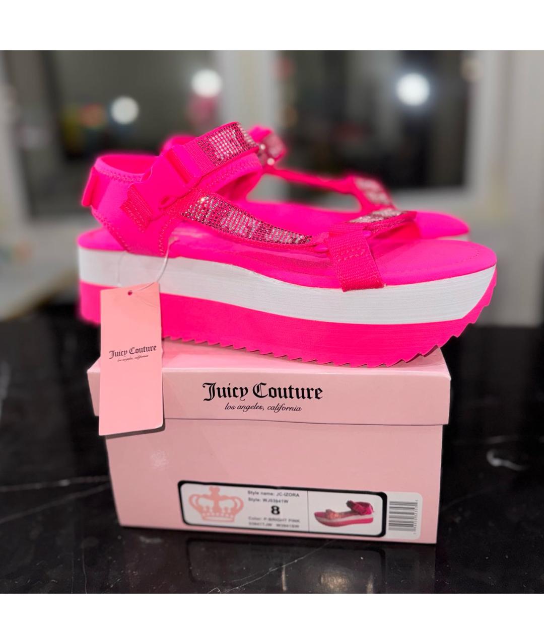 JUICY COUTURE Розовые сандалии, фото 9