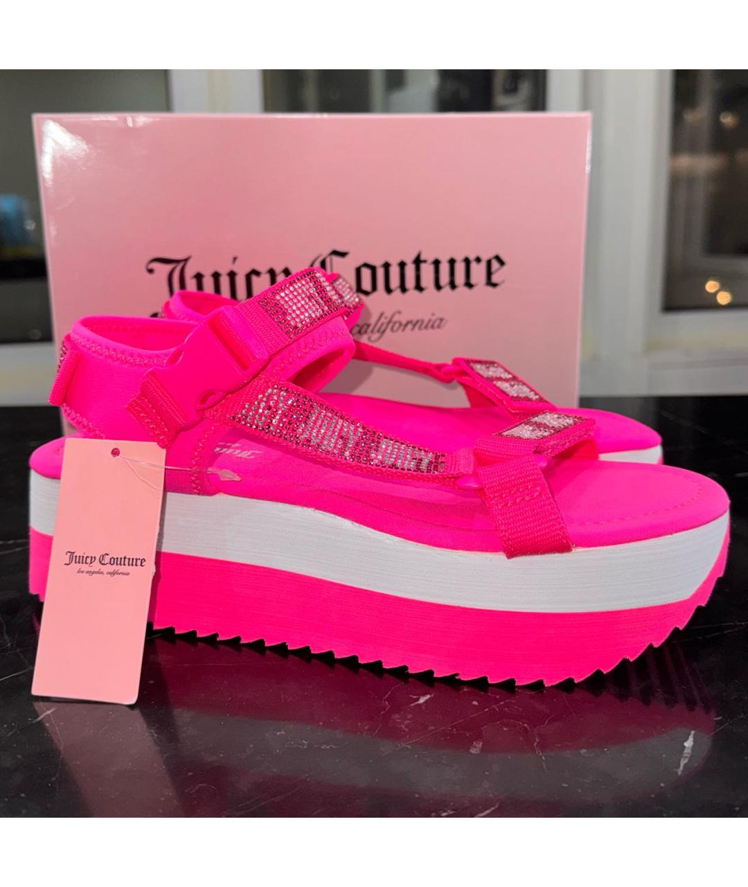 JUICY COUTURE Розовые сандалии, фото 6