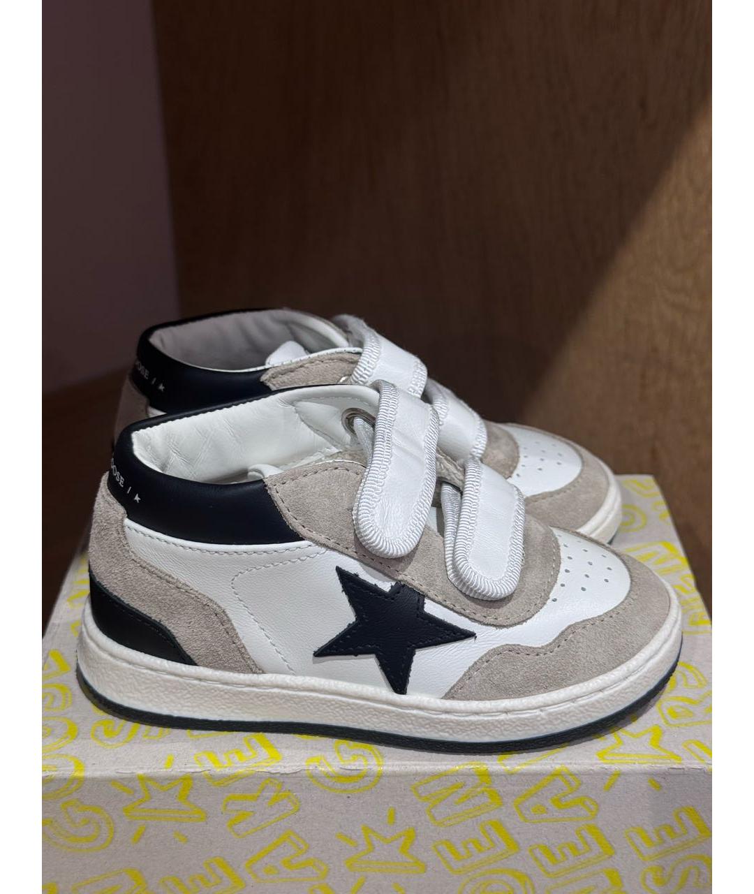 GOLDEN GOOSE DELUXE BRAND Бежевые замшевые кеды, фото 5