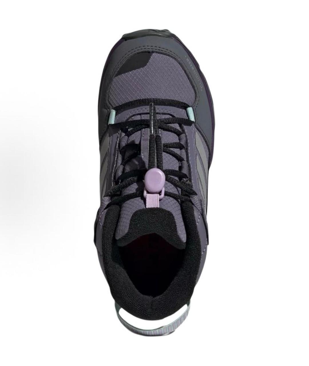 ADIDAS Фиолетовые текстильные высокие кроссовки / кеды, фото 3