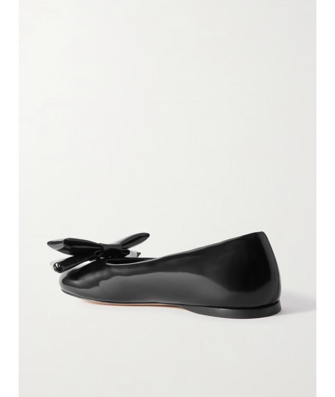 LOEWE Черные кожаные балетки, фото 5