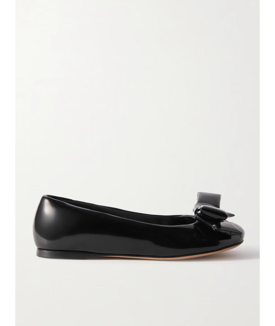 LOEWE Черные кожаные балетки, фото 6