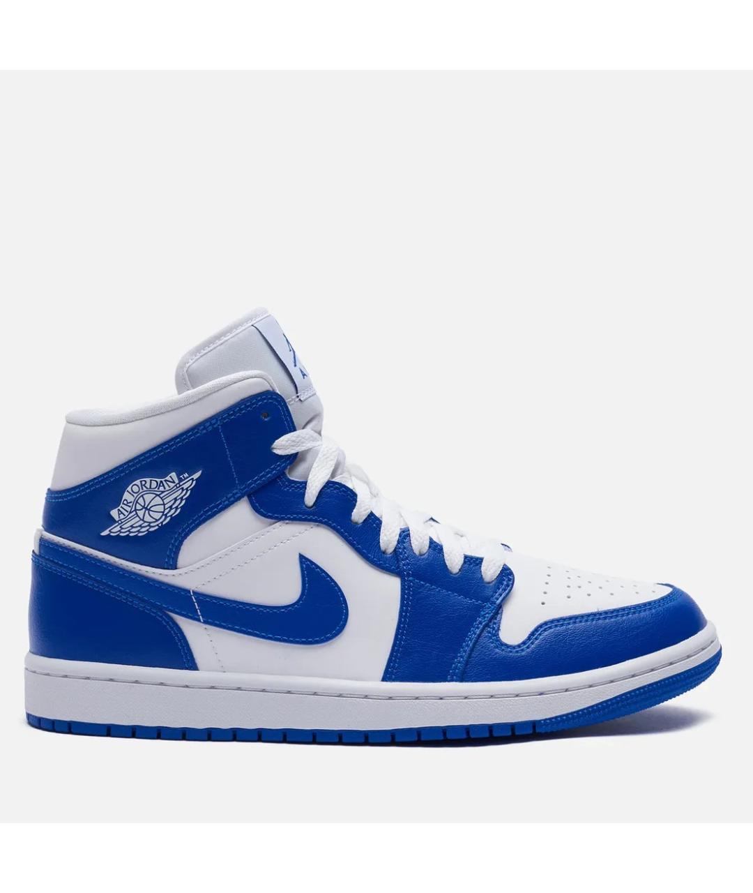 JORDAN Синие кожаные кроссовки, фото 6