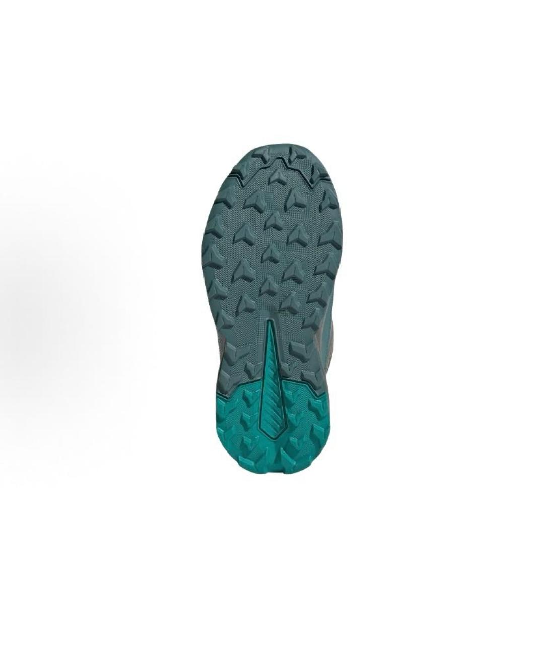 ADIDAS Синие текстильные высокие кроссовки / кеды, фото 5