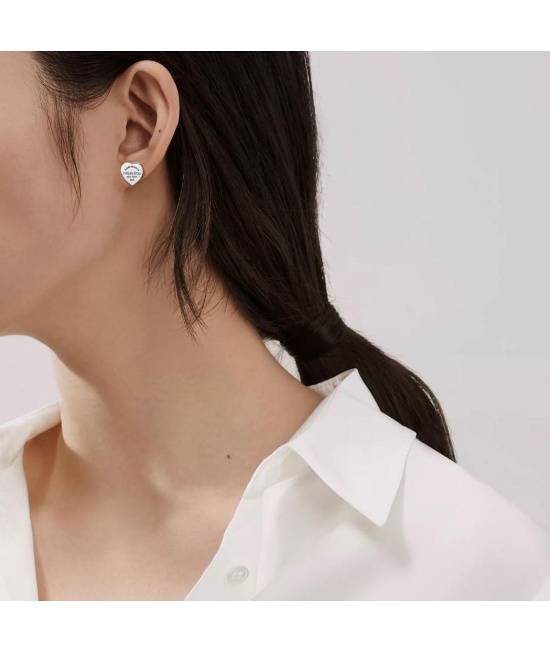 TIFFANY&CO Серебряные серебряные серьги, фото 2