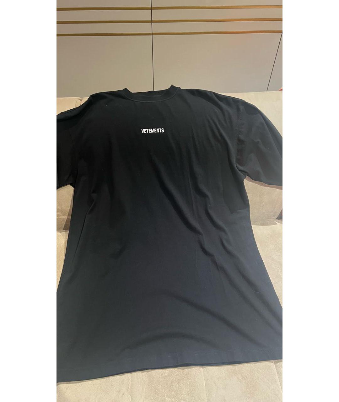 VETEMENTS Черная замшевая футболка, фото 6