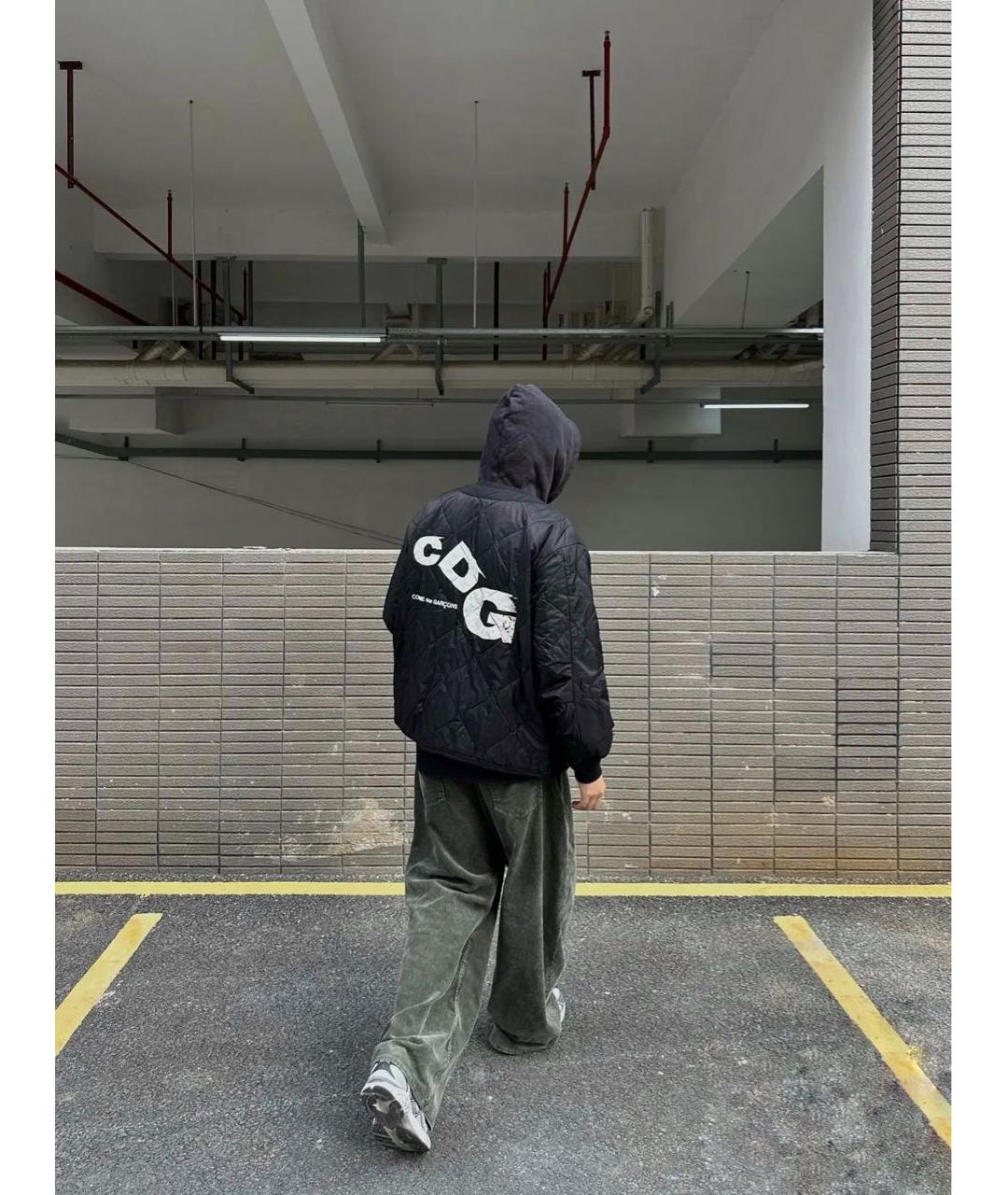 COMME DES GARÇONS Черная полиэстеровая куртка, фото 5