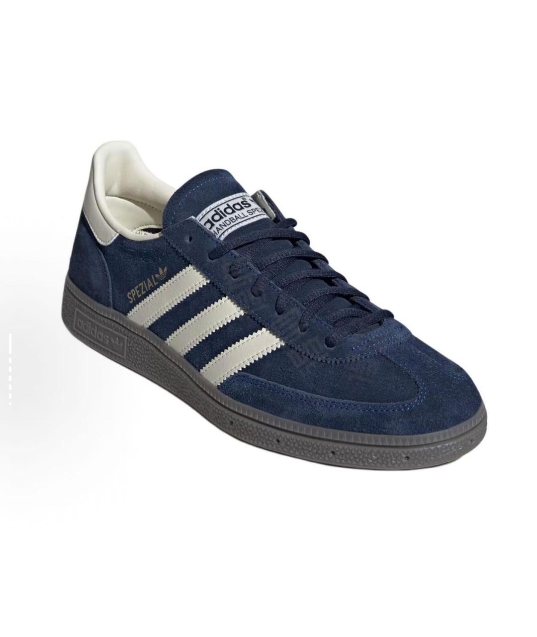 ADIDAS Темно-синие замшевые кроссовки, фото 3