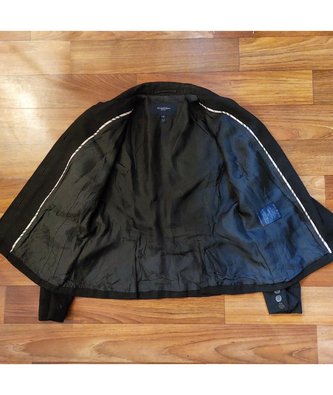 BURBERRY Черный шерстяной жакет/пиджак, фото 3