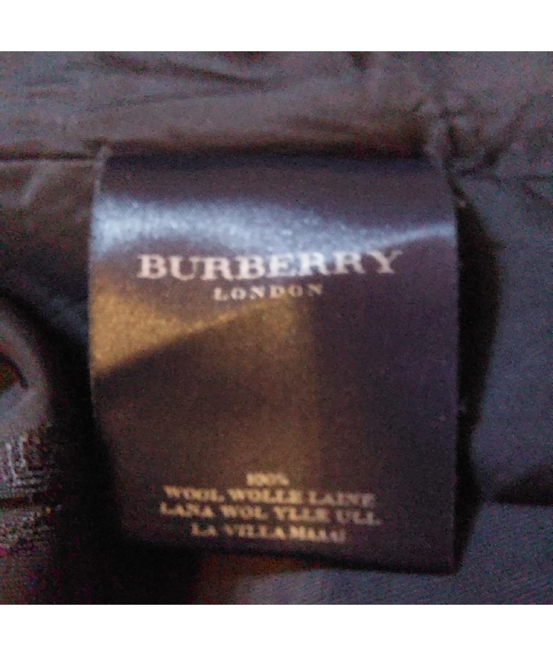 BURBERRY Черный шерстяной жакет/пиджак, фото 4