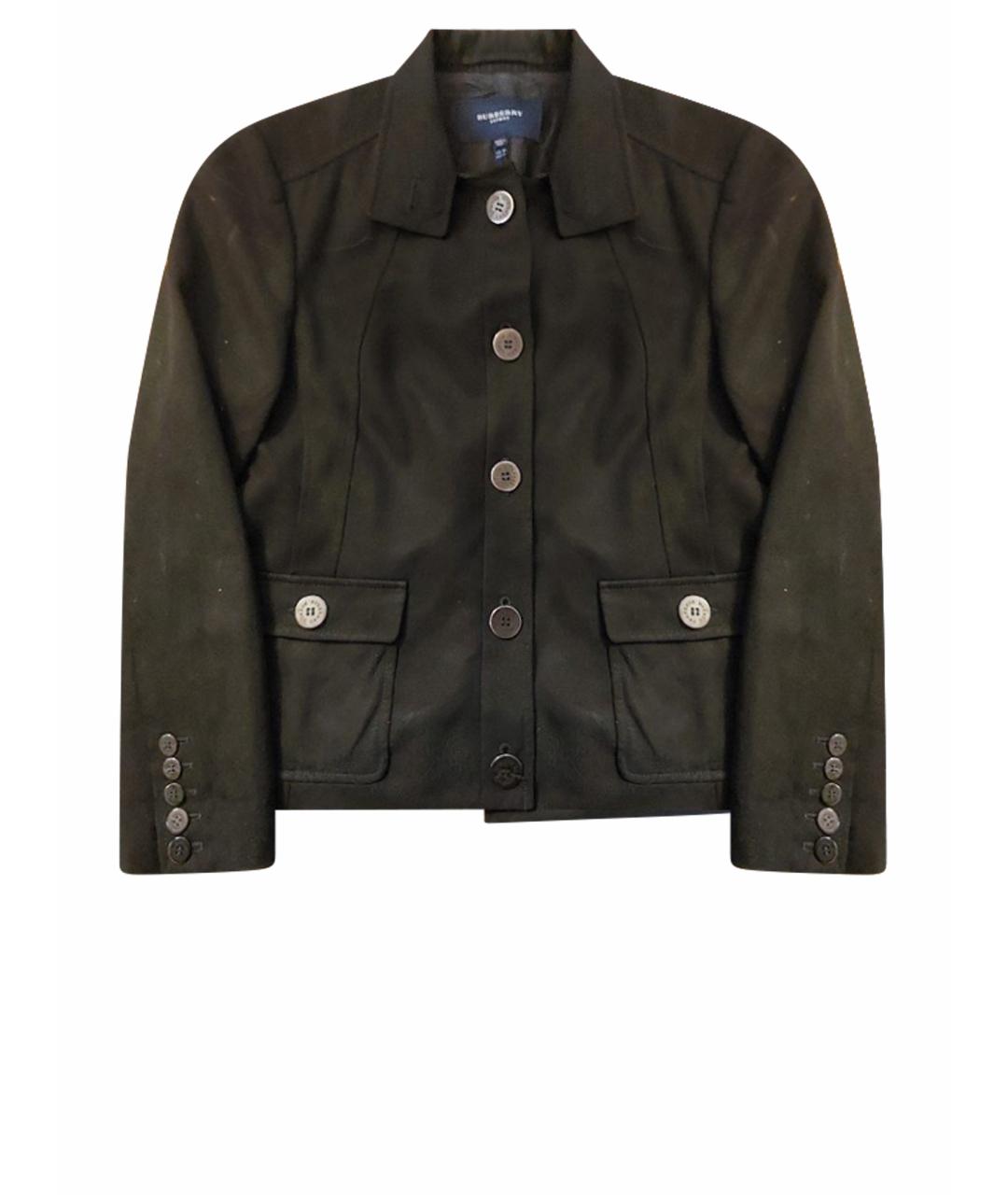 BURBERRY Черный шерстяной жакет/пиджак, фото 1