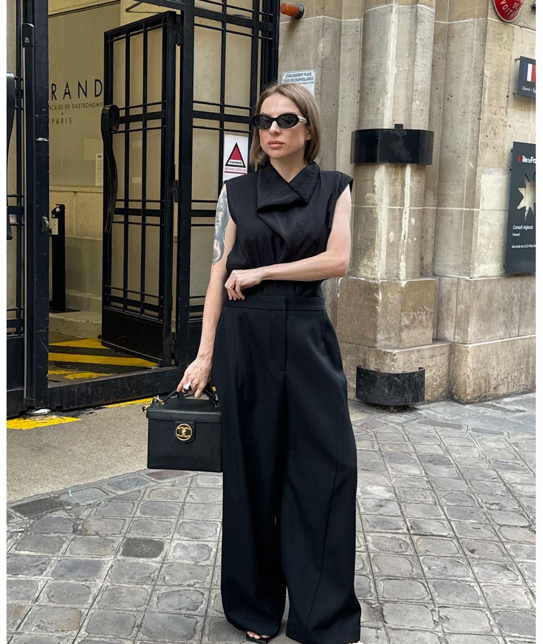 CHANEL Черная сумка через плечо, фото 3