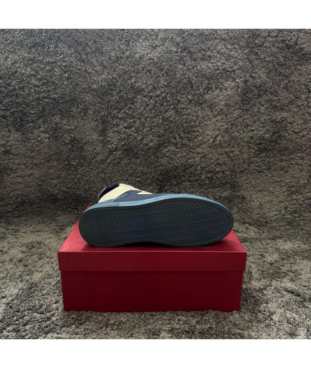 FERRAGAMO Кожаные высокие кроссовки / кеды, фото 5