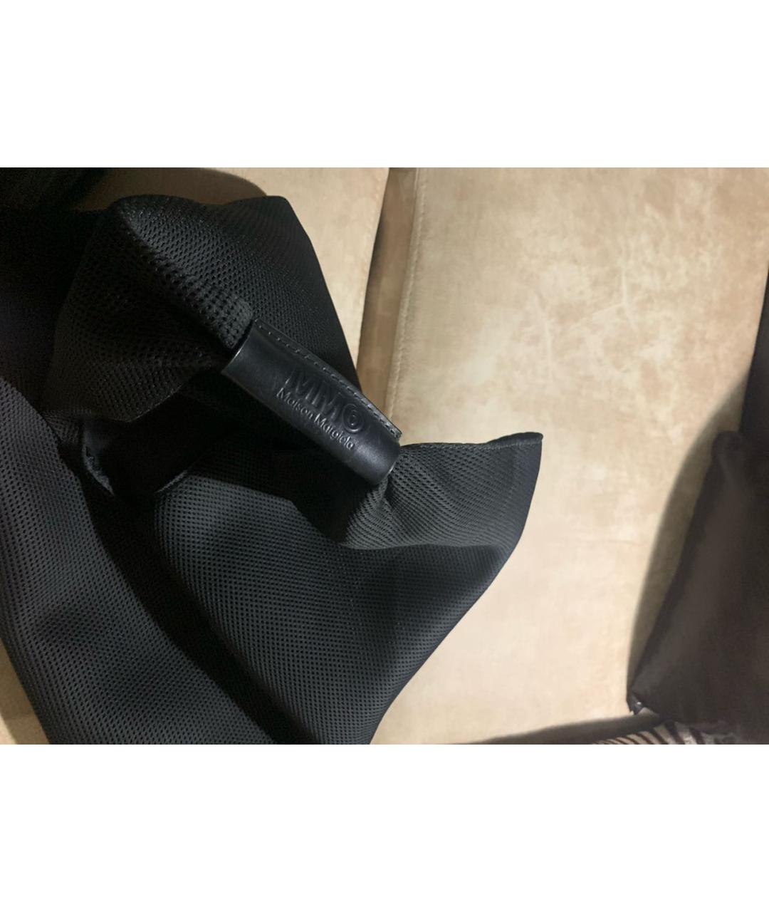 MAISON MARGIELA Черная синтетическая сумка тоут, фото 3