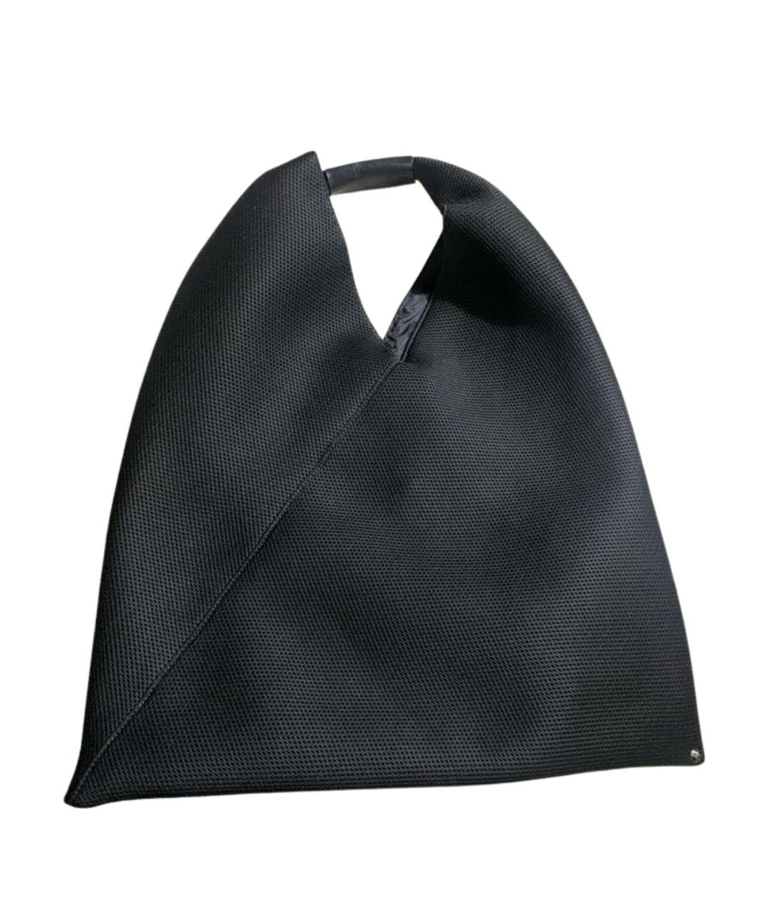 MAISON MARGIELA Черная синтетическая сумка тоут, фото 1