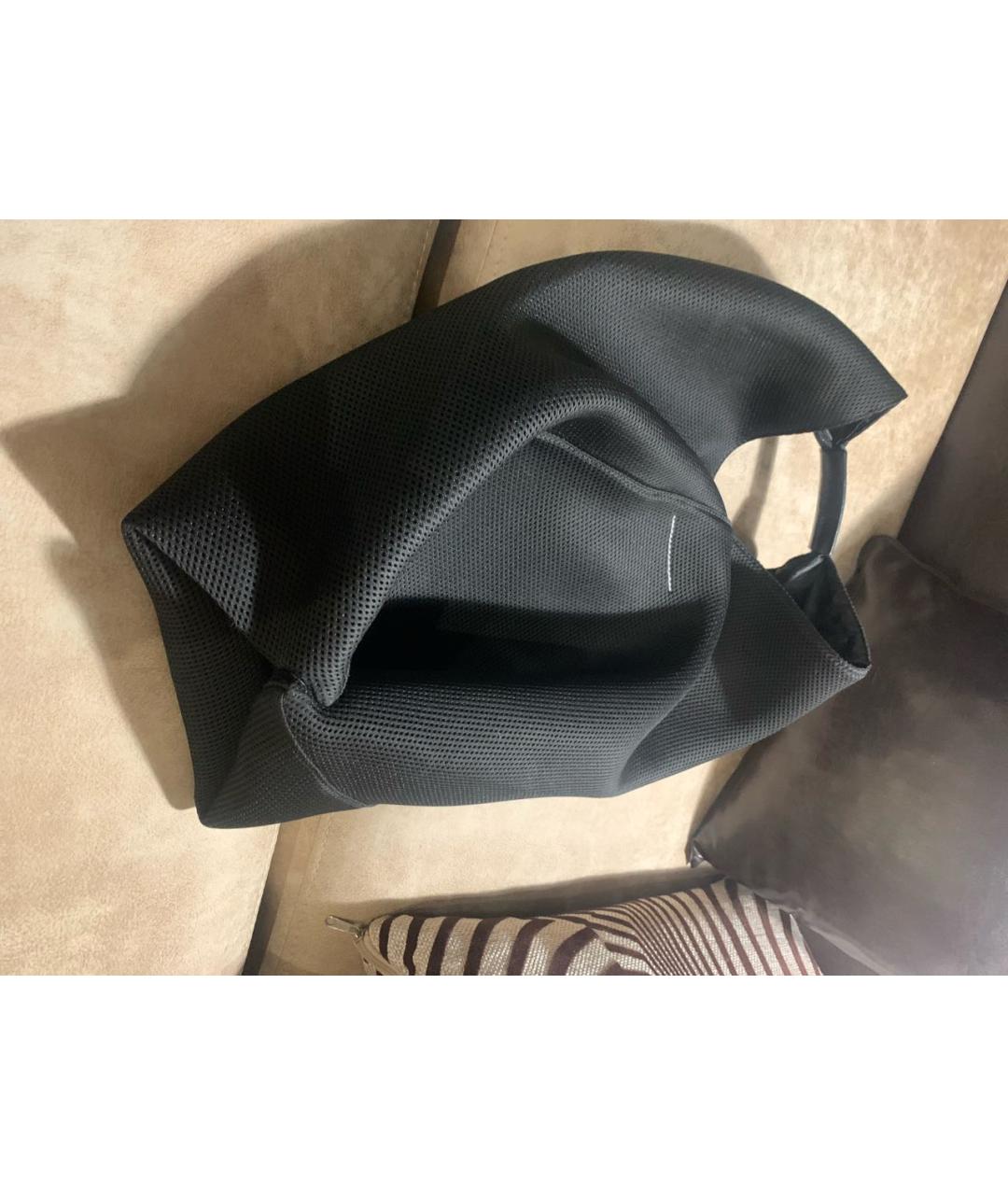 MAISON MARGIELA Черная синтетическая сумка тоут, фото 5