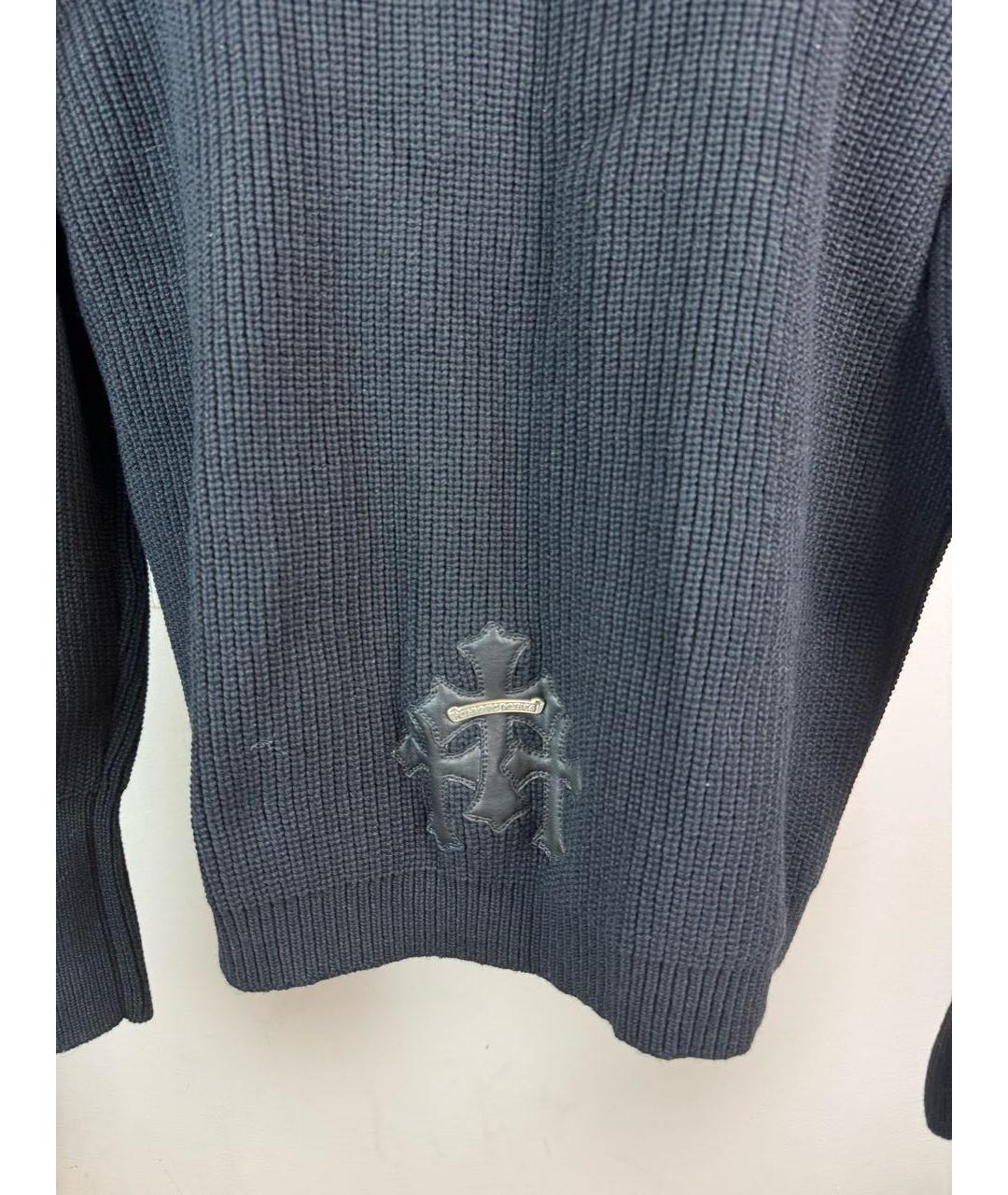 CHROME HEARTS Черный кашемировый джемпер / свитер, фото 3