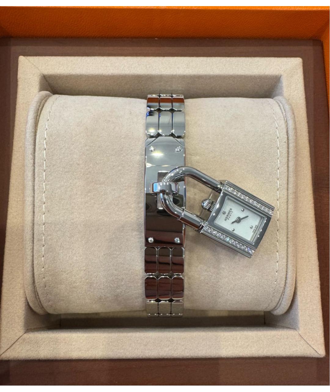 HERMES Серебряные металлические часы, фото 3