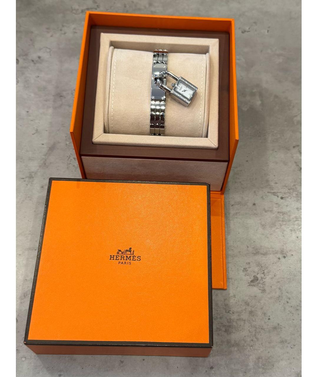 HERMES Серебряные металлические часы, фото 4