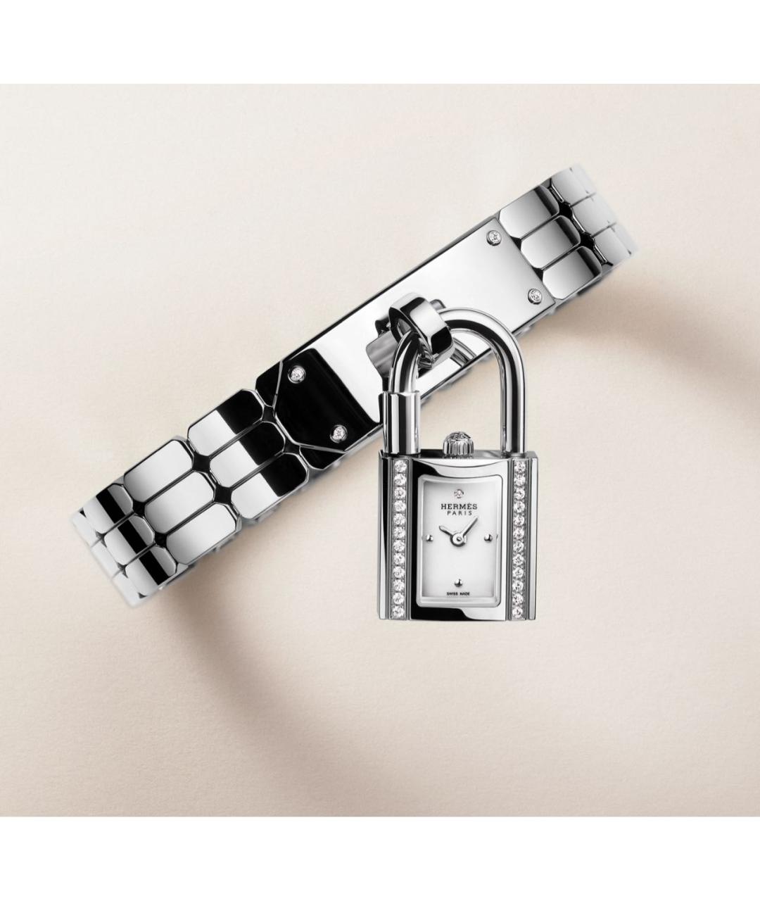 HERMES Серебряные металлические часы, фото 2