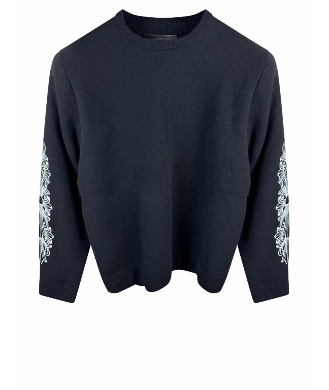 CHROME HEARTS Черный кашемировый джемпер / свитер, фото 1