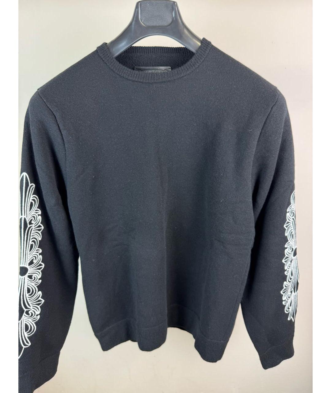 CHROME HEARTS Черный кашемировый джемпер / свитер, фото 3