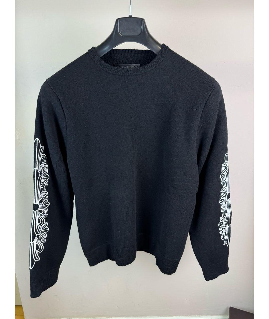 CHROME HEARTS Черный кашемировый джемпер / свитер, фото 6