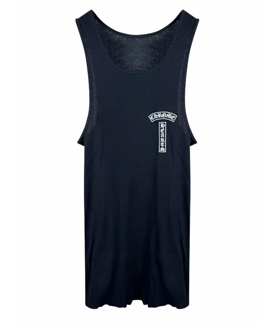 CHROME HEARTS Черная хлопковая майка, фото 1