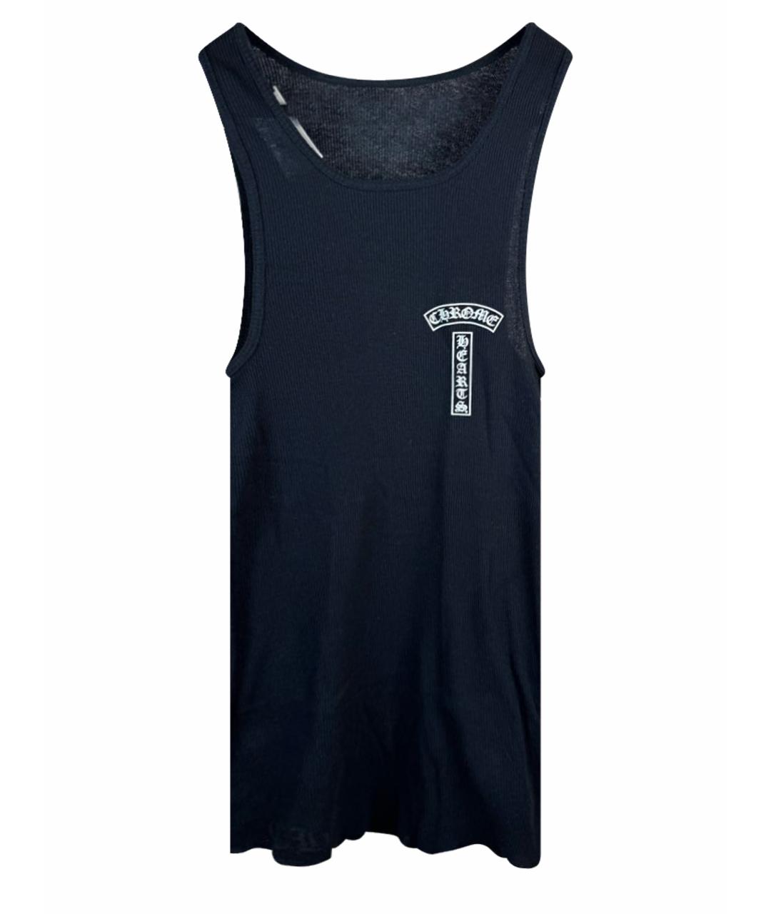 CHROME HEARTS Черная хлопковая майка, фото 5