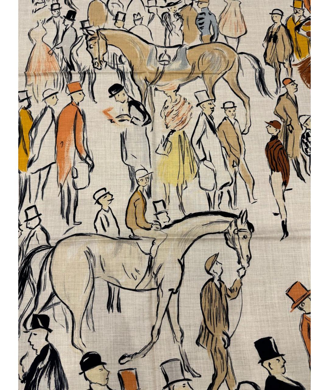 HERMES Мульти кашемировый платок, фото 2