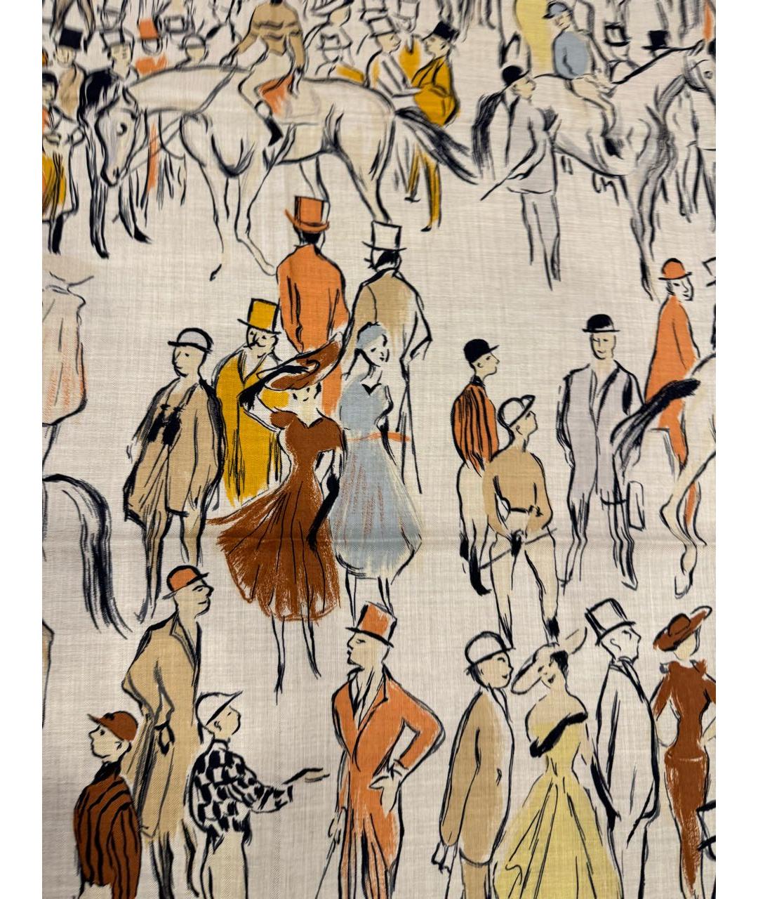 HERMES Мульти кашемировый платок, фото 3