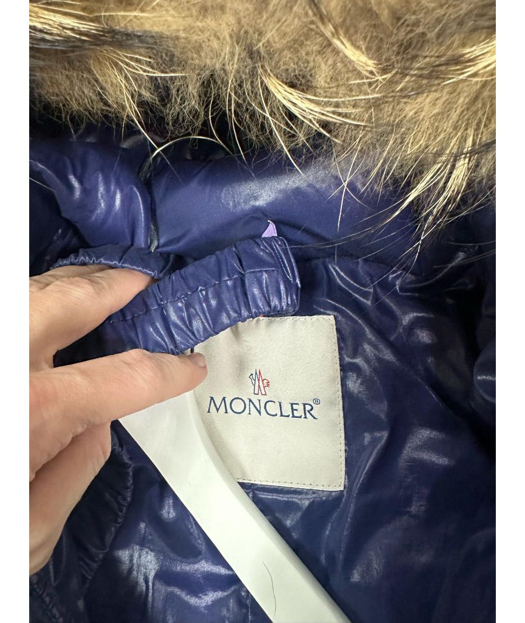 MONCLER KIDS Темно-синий комбинезон, фото 3