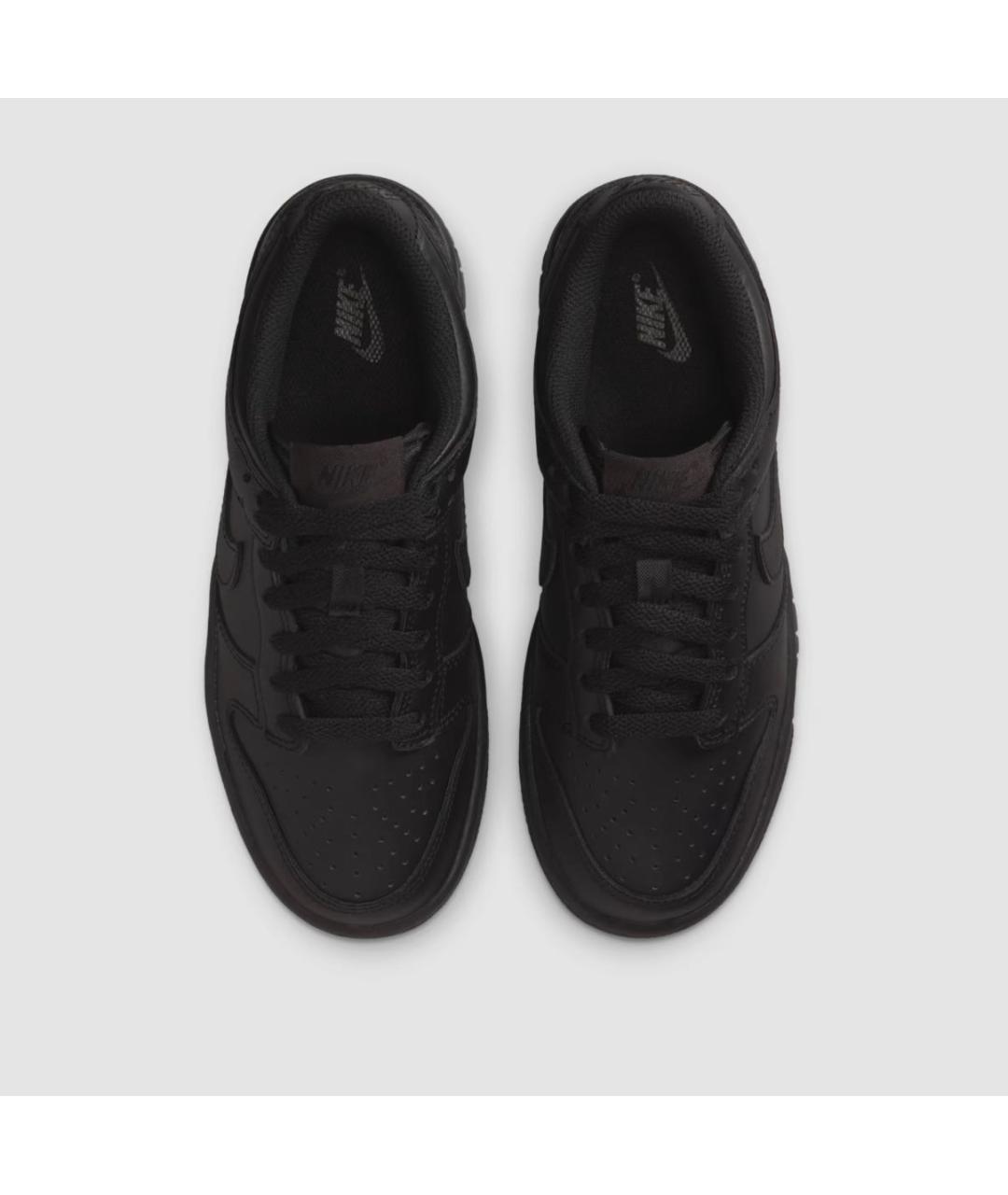 NIKE KIDS Черные кожаные кеды, фото 3