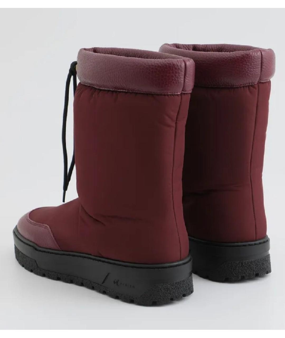 POLLINI Бордовые неопреновые ботинки, фото 2