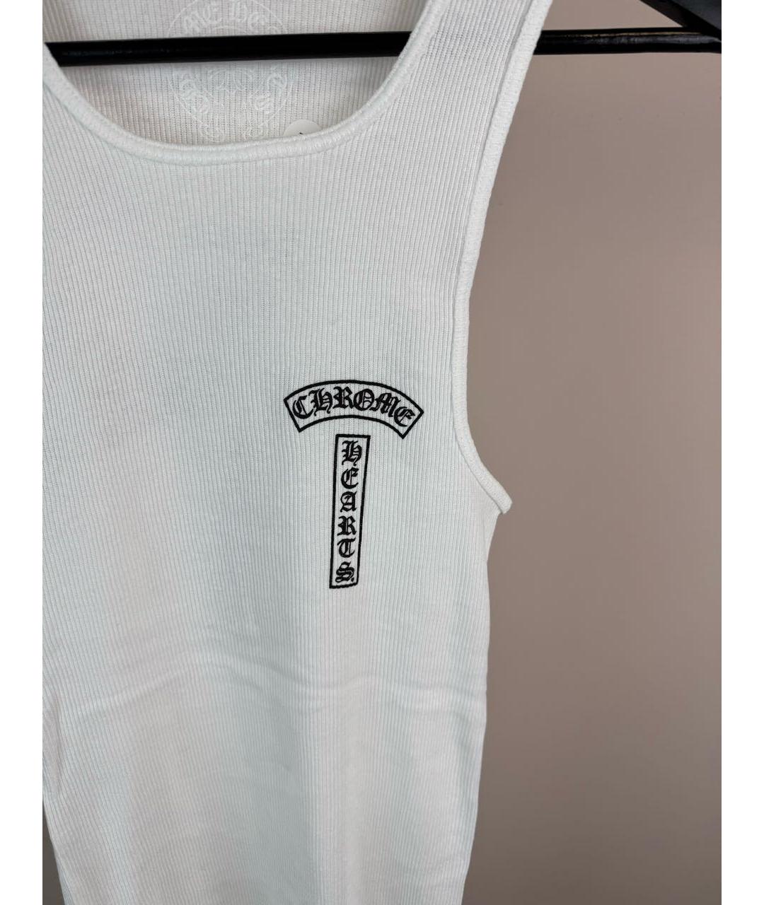CHROME HEARTS Белая хлопковая майка, фото 2