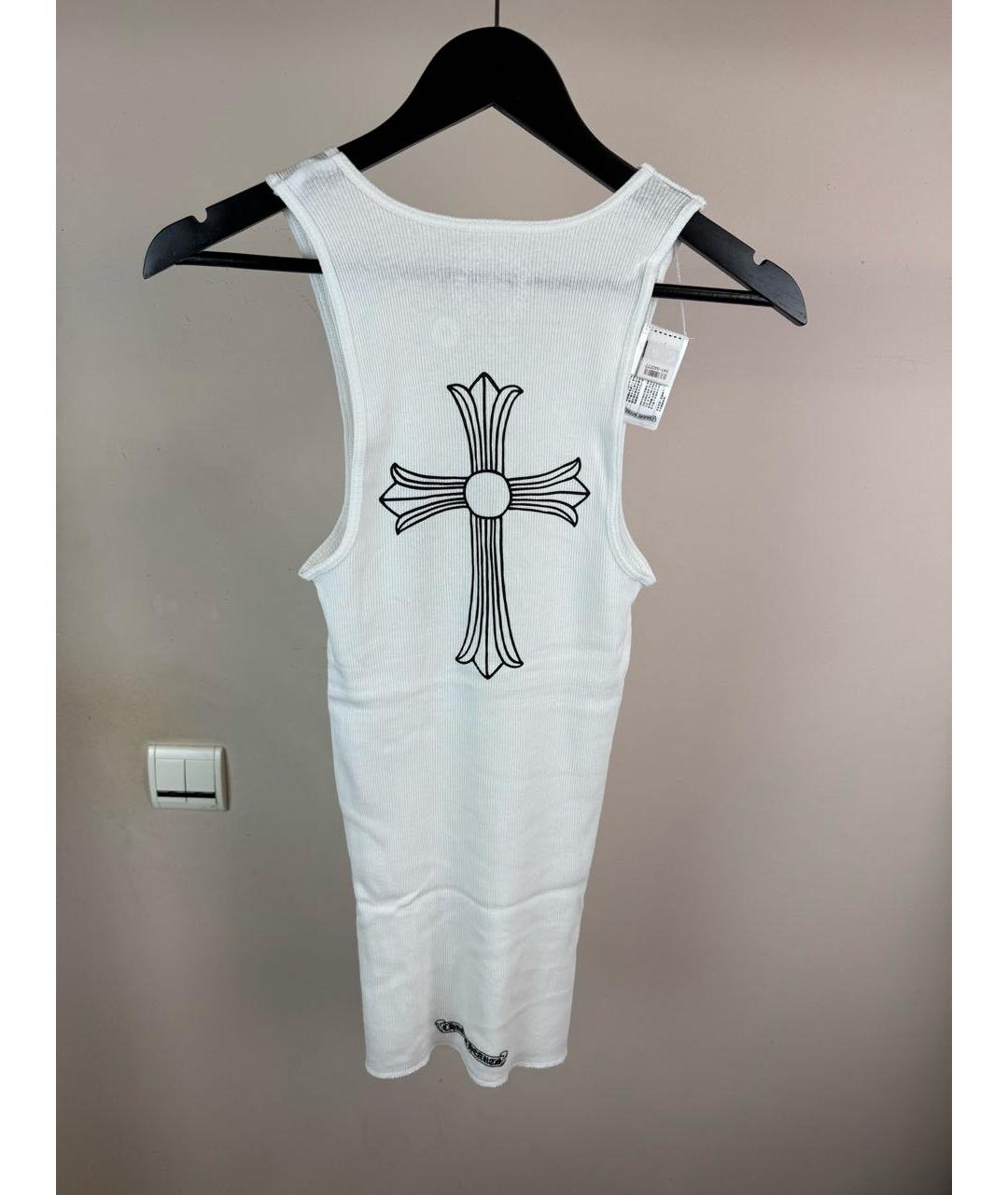 CHROME HEARTS Белая хлопковая майка, фото 3
