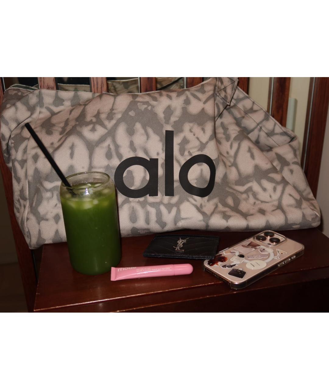 ALO YOGA Серая тканевая сумка тоут, фото 6