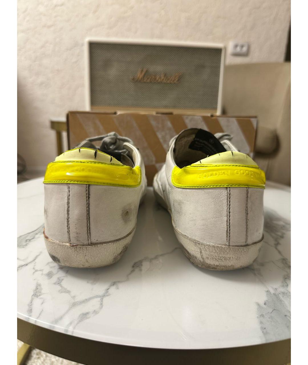 GOLDEN GOOSE DELUXE BRAND Белые кожаные кеды, фото 4