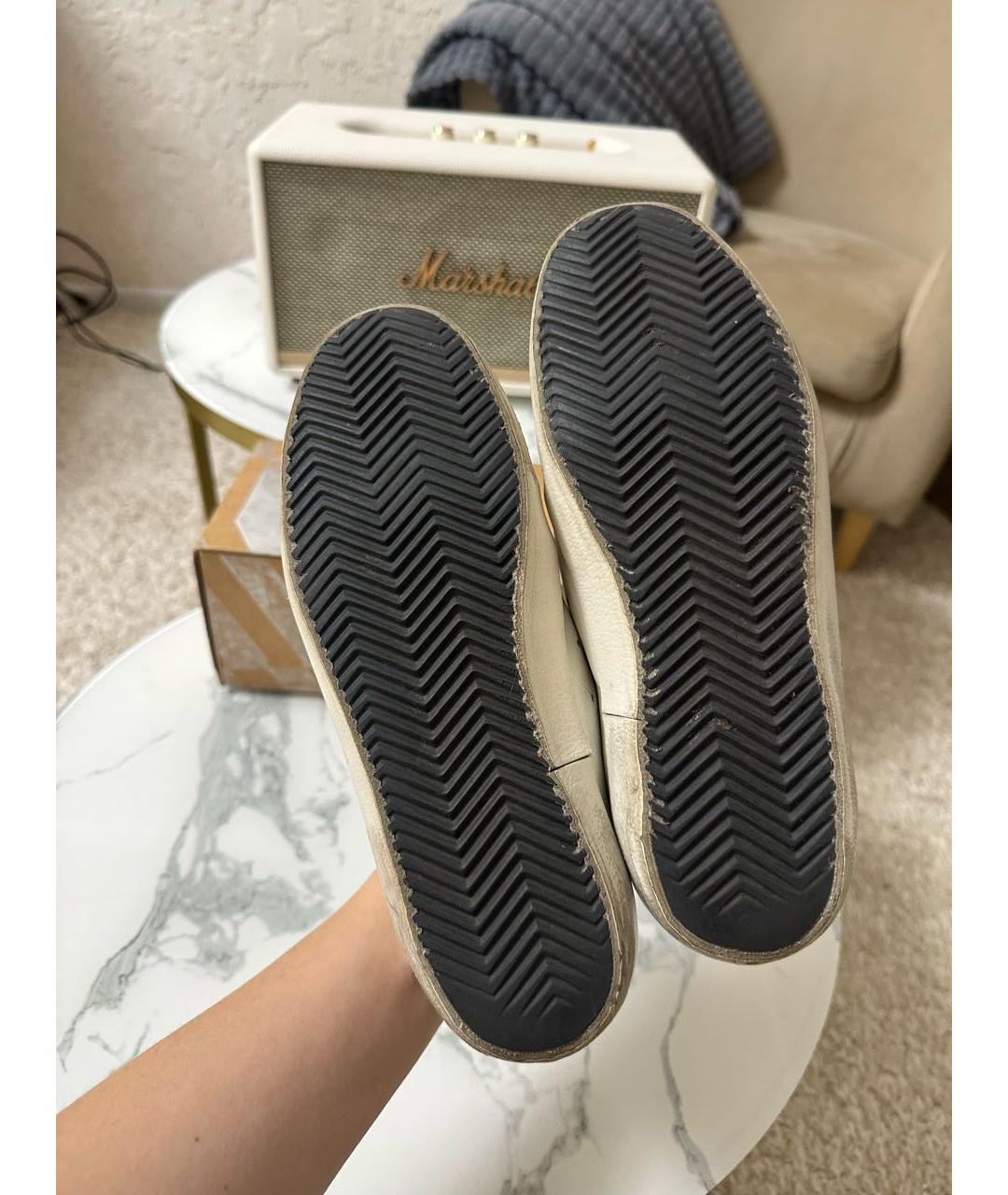 GOLDEN GOOSE DELUXE BRAND Белые кожаные кеды, фото 5