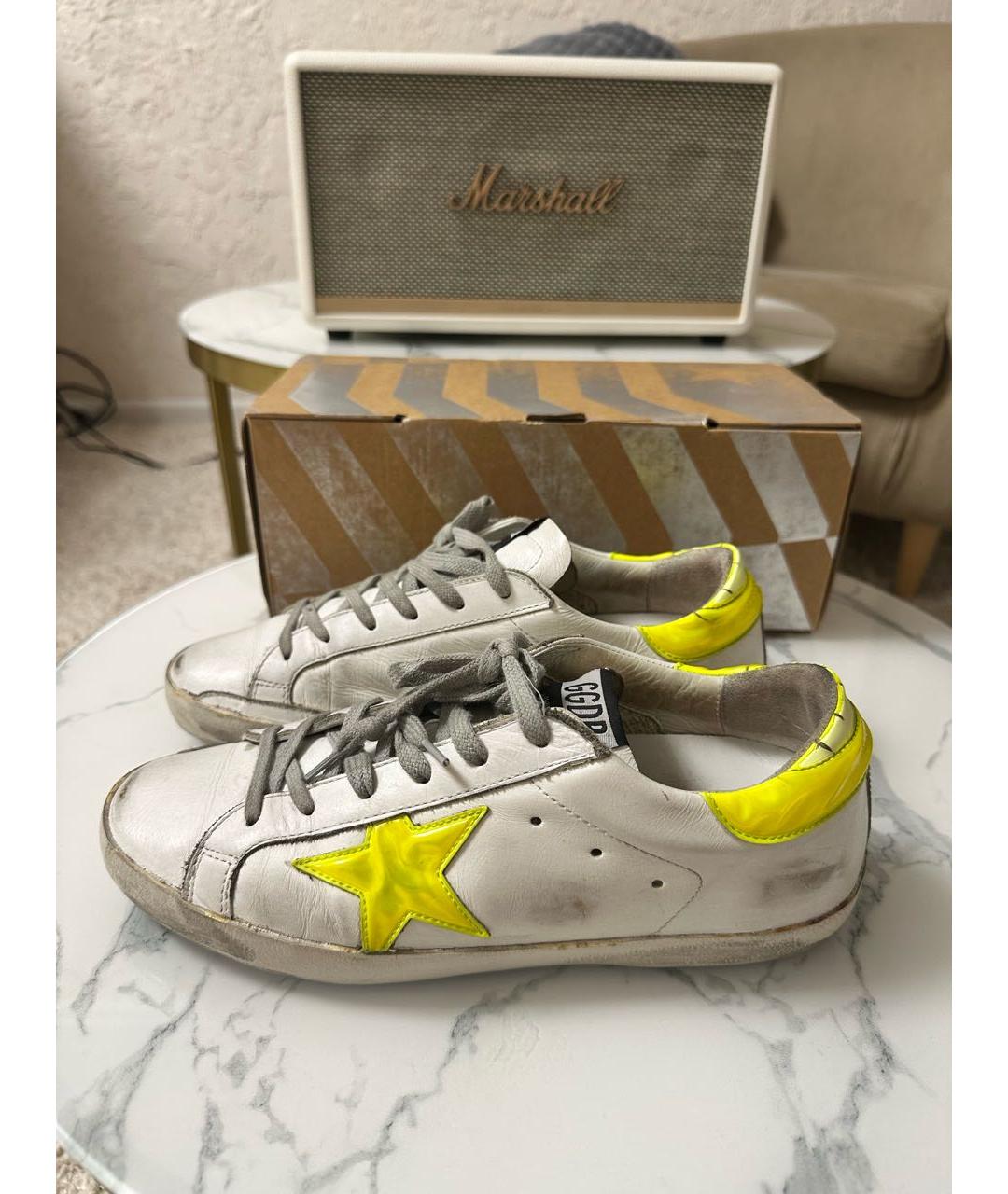 GOLDEN GOOSE DELUXE BRAND Белые кожаные кеды, фото 9