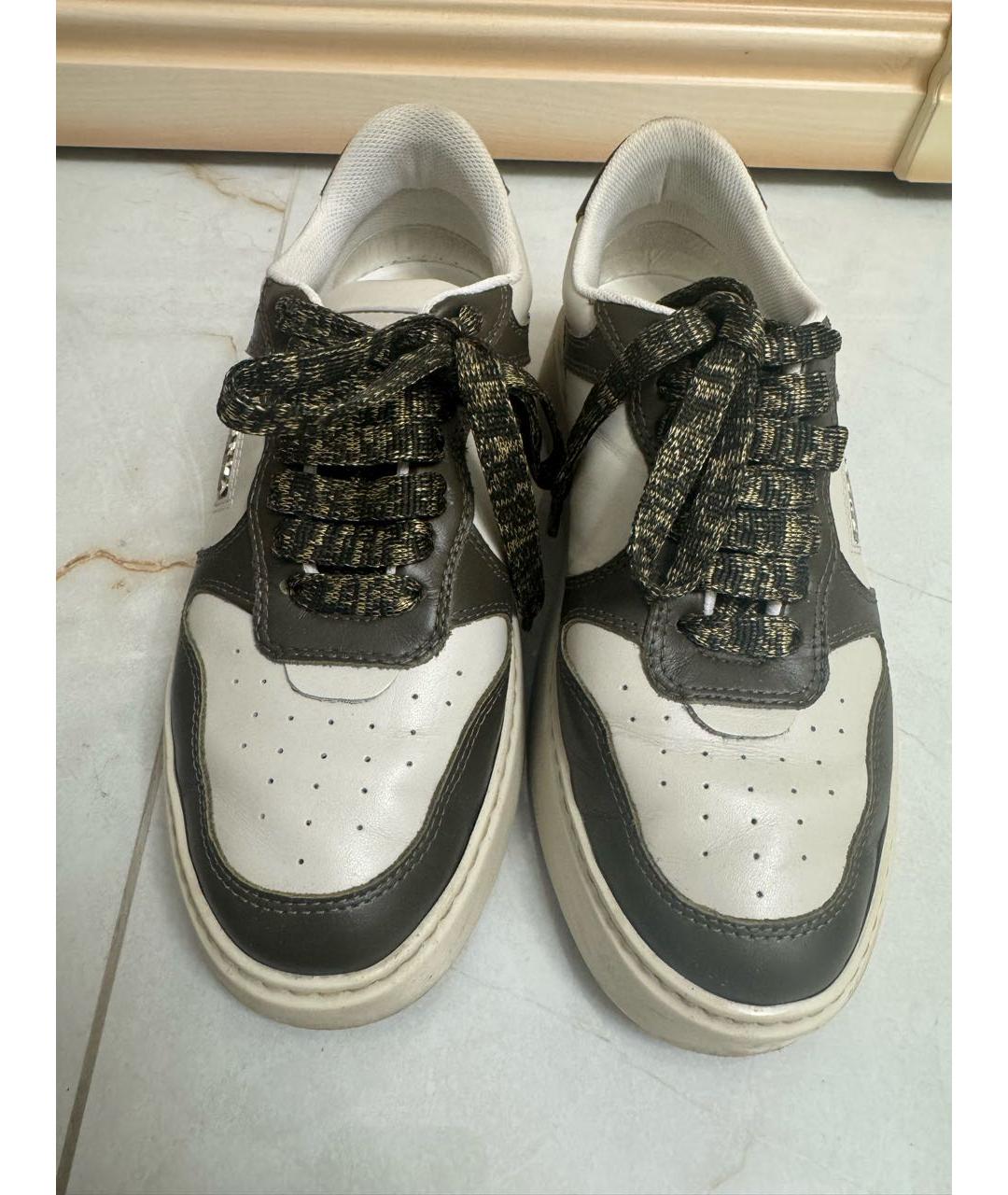 FURLA Зеленые кожаные кеды, фото 2