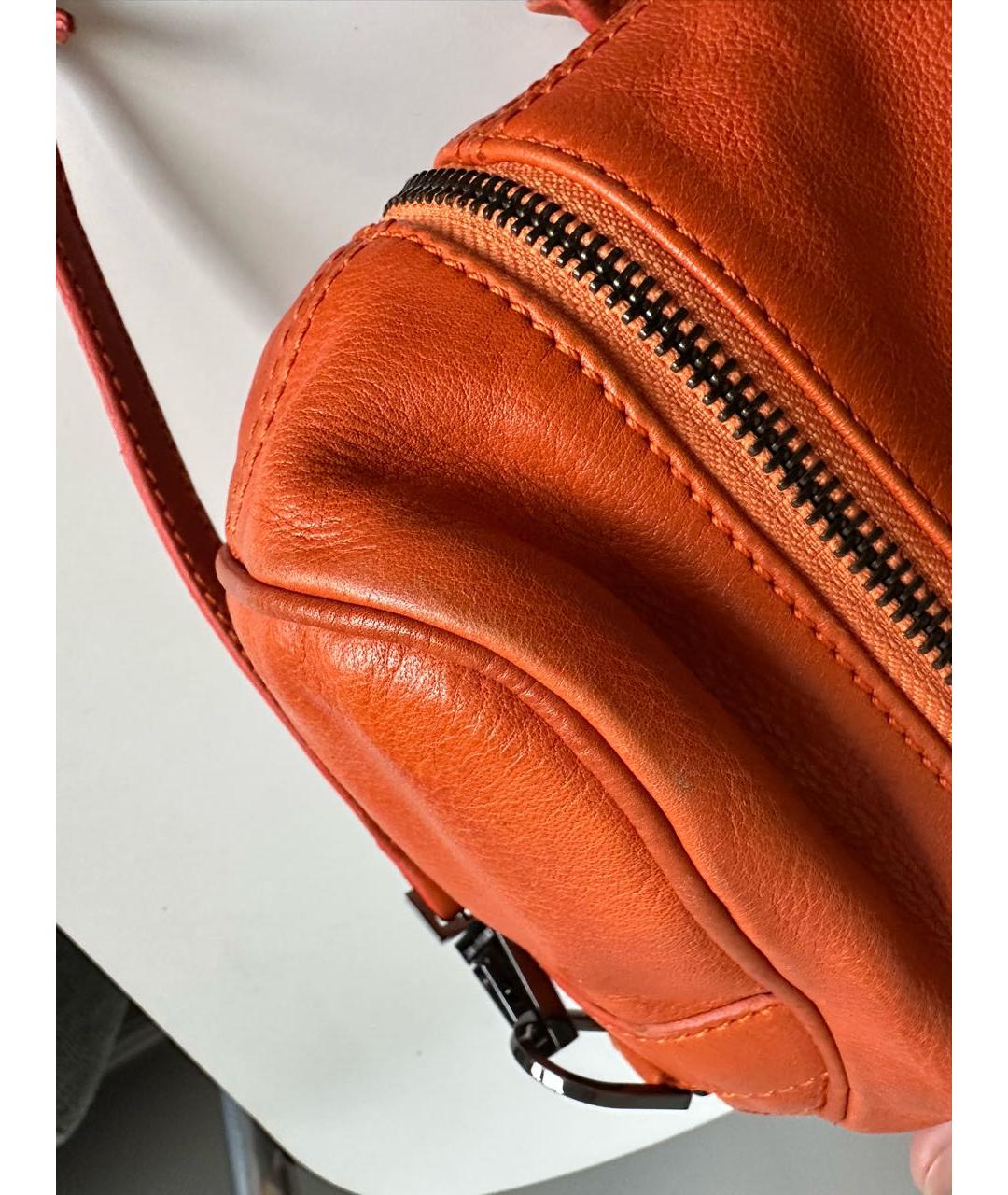 ZADIG & VOLTAIRE Оранжевая кожаная сумка через плечо, фото 7