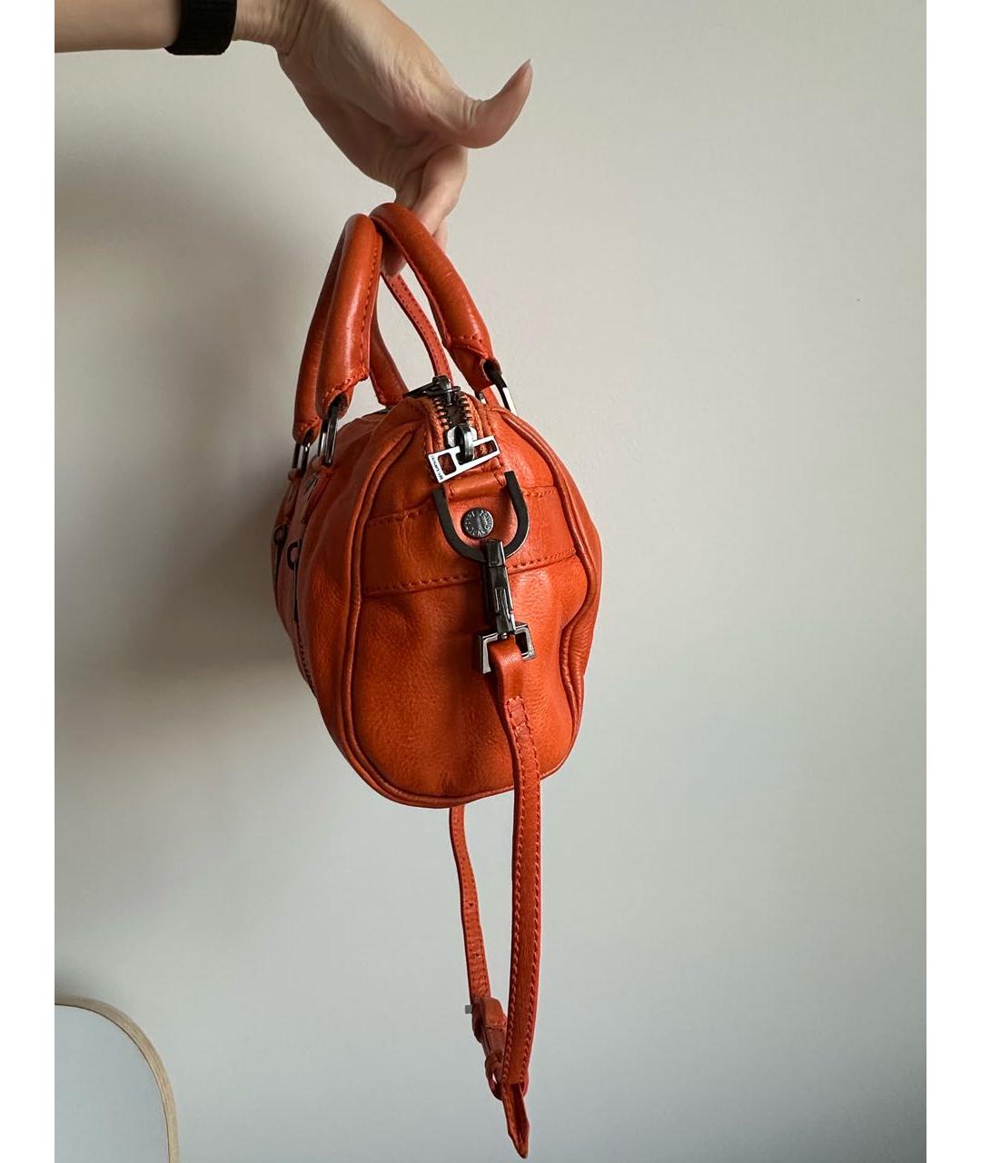 ZADIG & VOLTAIRE Оранжевая кожаная сумка через плечо, фото 2