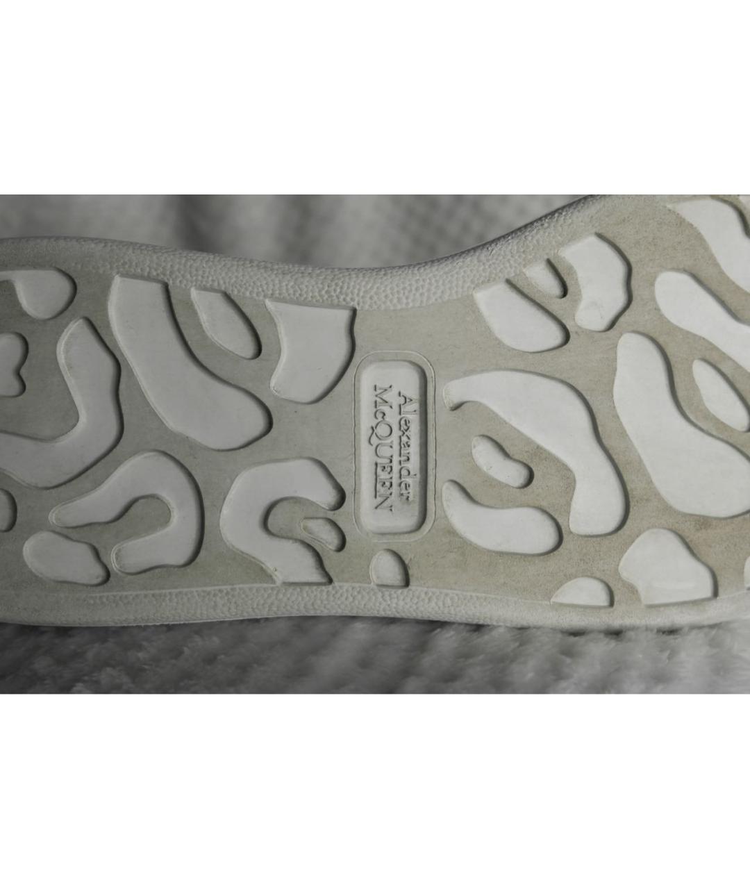 ALEXANDER MCQUEEN Черные кожаные кеды, фото 5