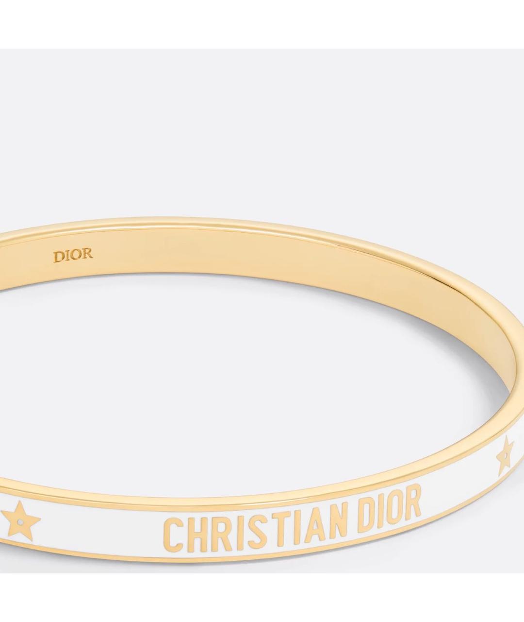 CHRISTIAN DIOR Белый металлический браслет, фото 4