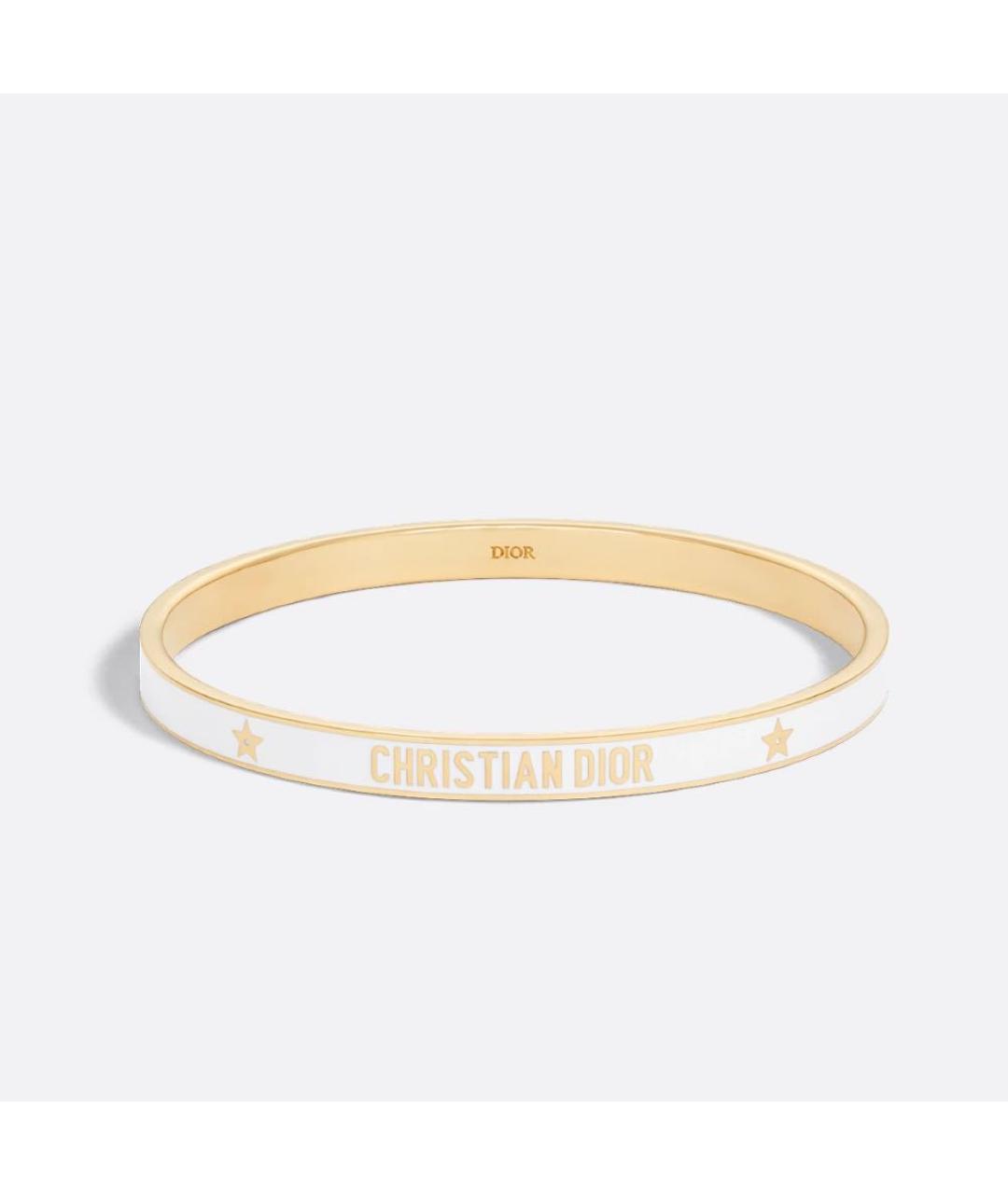 CHRISTIAN DIOR Белый металлический браслет, фото 5