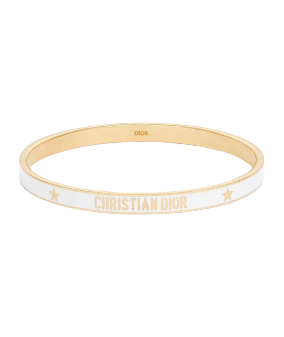 CHRISTIAN DIOR Белый металлический браслет, фото 1