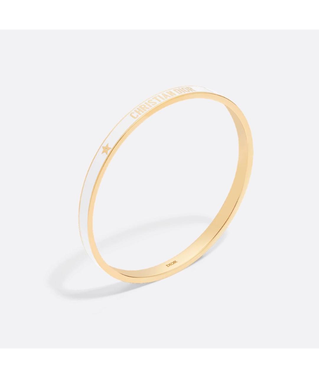 CHRISTIAN DIOR Белый металлический браслет, фото 3