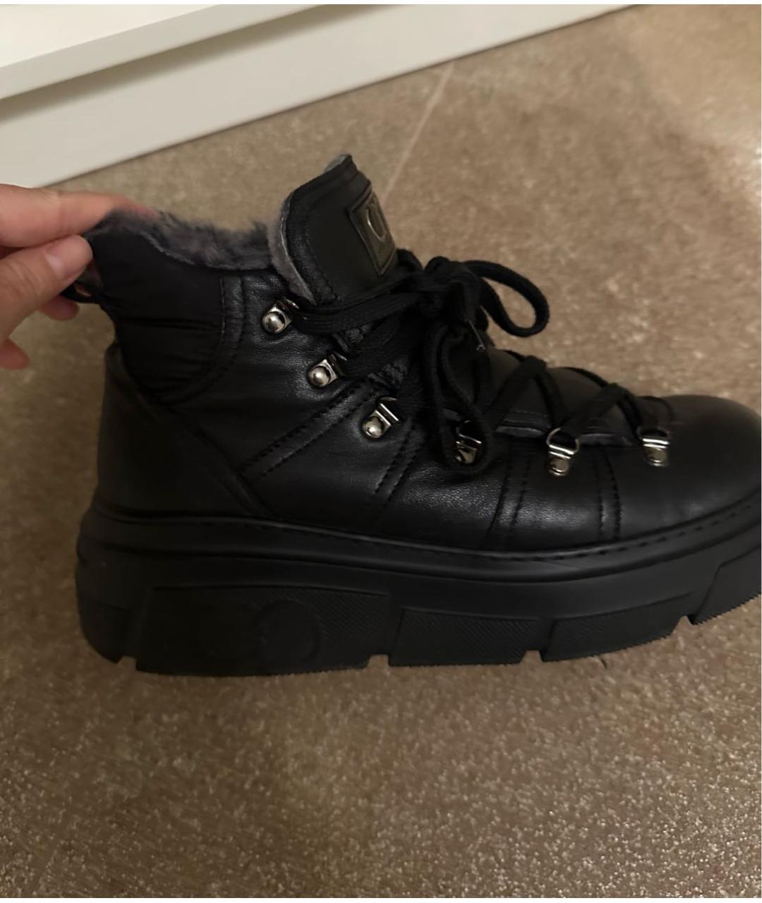 CASADEI Черные кожаные ботинки, фото 5